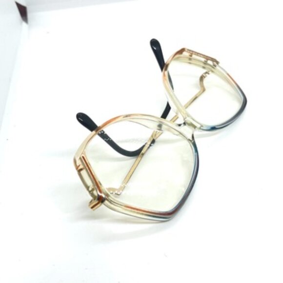 VINTAGE 70s OVERSIZED EYEGLASSES CLEAR GRADIENT BLUE PINK RETRO UNISEX FRAMES - Picture 14 of 16